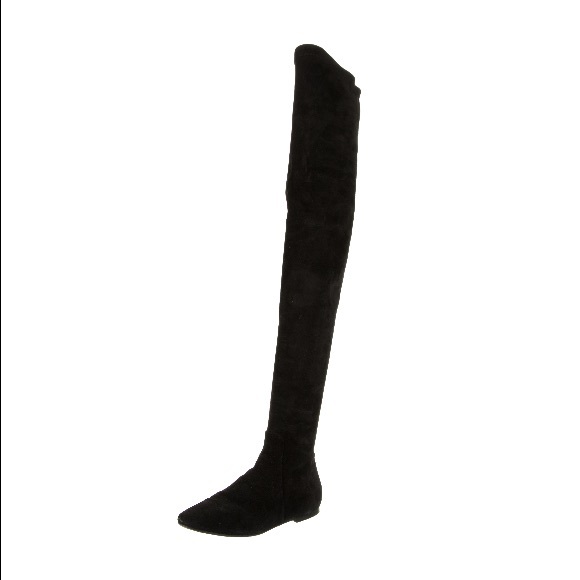Isabel marant etoile thigh high black stretch suede boots - Picture 3 of 4
